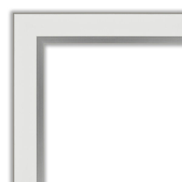 Eva White and Silver 17W X 51H-Inch Full Length Mirror, image 2