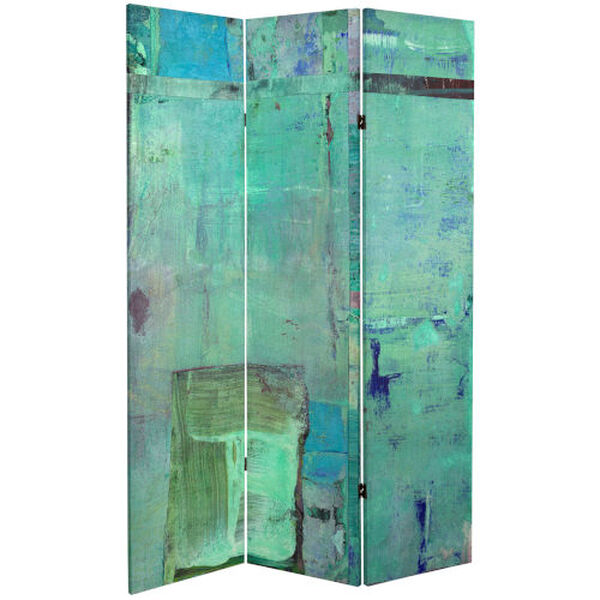 Tall Double Sided Aurora Canvas Room Divider, image 1