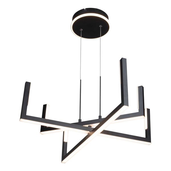 Silicon Valley Black LED Chandelier, image 1