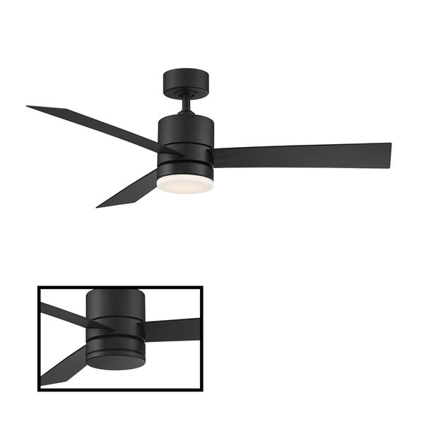 Axis Matte Black 52-Inch ADA LED Ceiling Fan, image 3