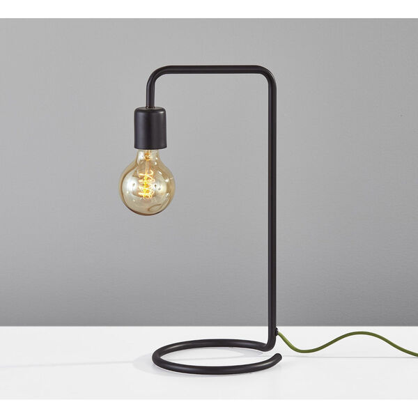 Morgan Matte Black One-Light  Desk Lamp, image 3