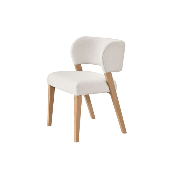 Prier White and Oak Side Chair, Set of 2, image 2