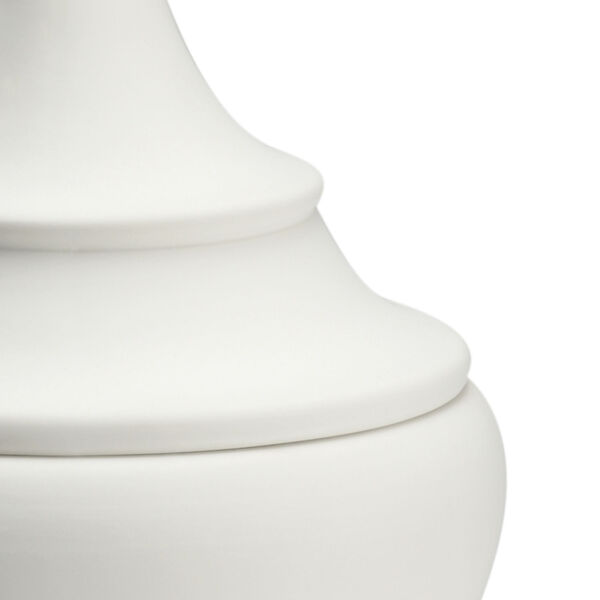 White Small Bisque Finial Urn, image 2