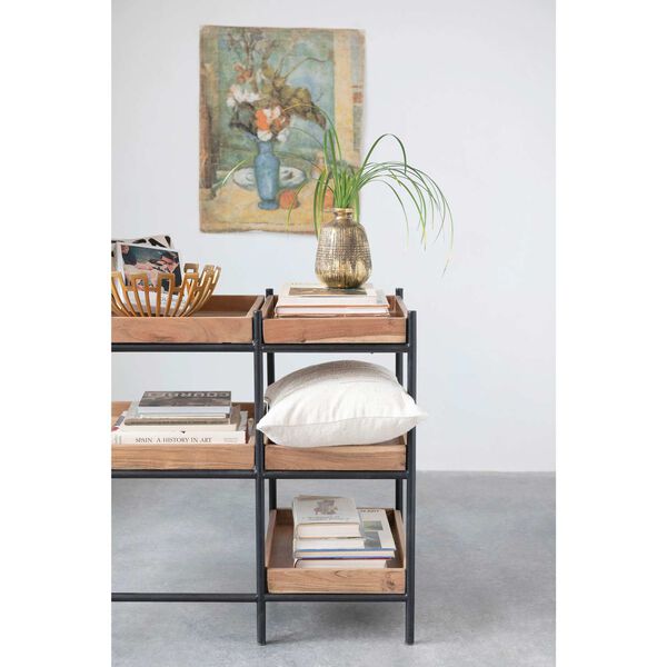 Multicolor Console Table with Five Shelves, image 2