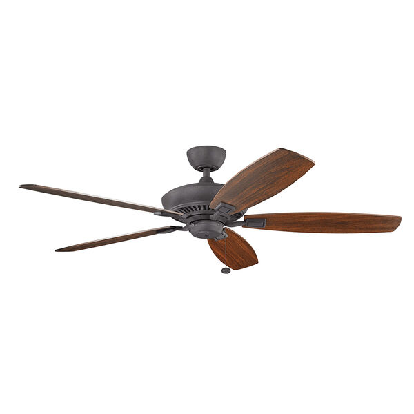 Tulle Distressed Black 60-Inch Fan, image 1