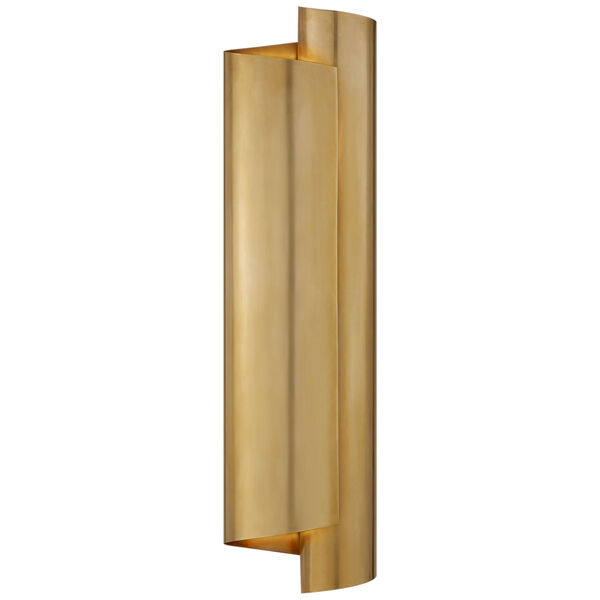 Iva Large Wrapped Sconce in Hand-Rubbed Antique Brass by AERIN, image 1