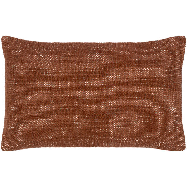Bisa Burnt Orange and Cream 14-Inch Pillow, image 1