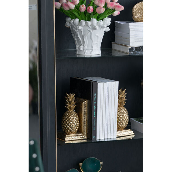 Gold Pineapple Bookend, Set of 2, image 2