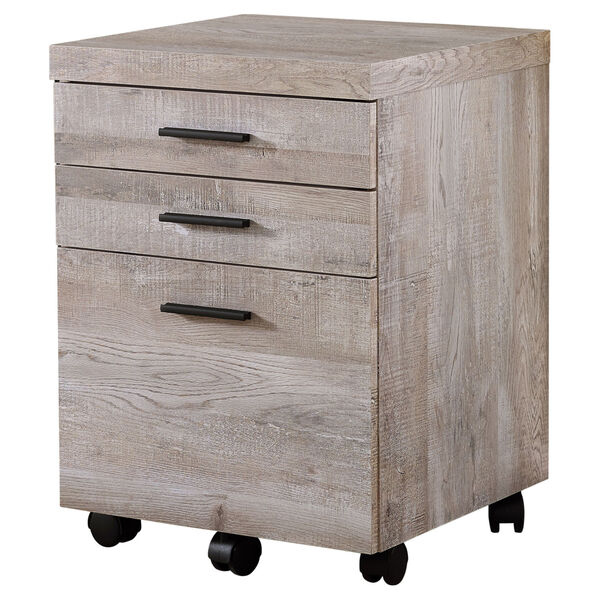 Taupe 18-Inch Filing Cabinet, image 1