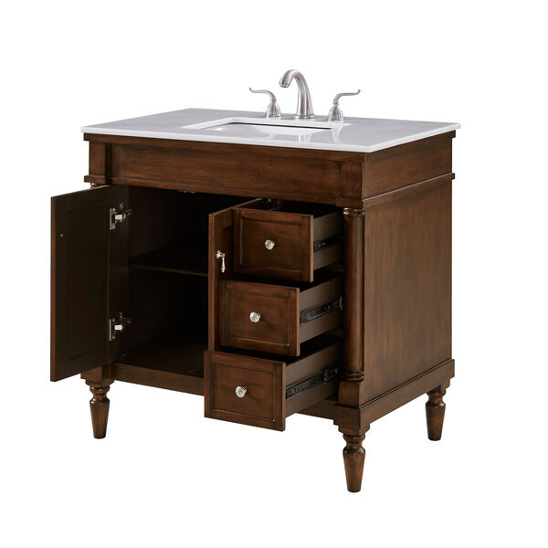 Lexington Walnut 36-Inch Vanity Sink Set, image 4