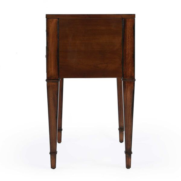 Kai Antique Cherry End Table with Two-Drawer, image 4