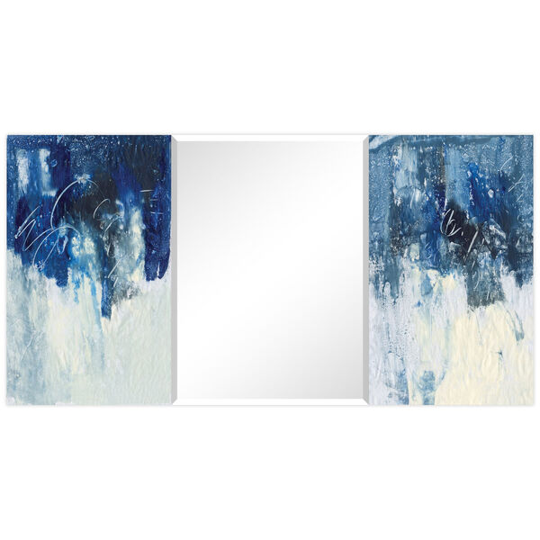 Blue 32 x 64-Inch Rectangular Beveled Wall Mirror, image 5