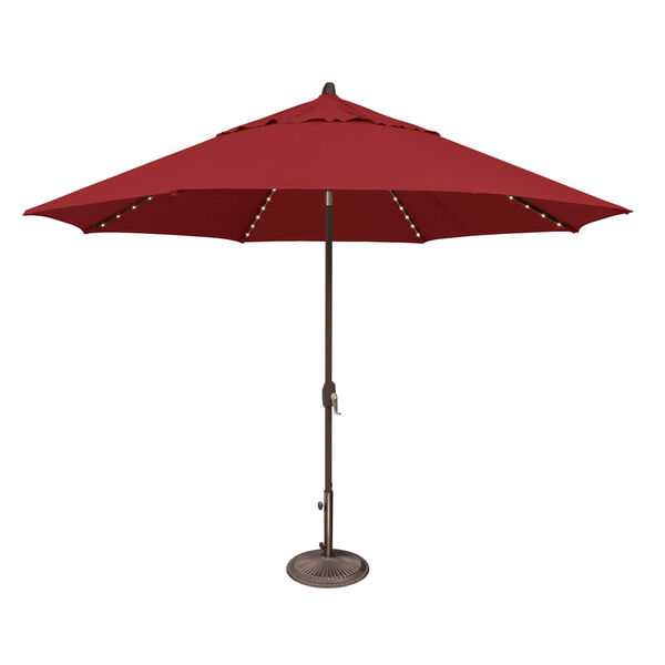 Lanai Pro Really Red Octagon Auto Tilt Market Umbrella, image 1