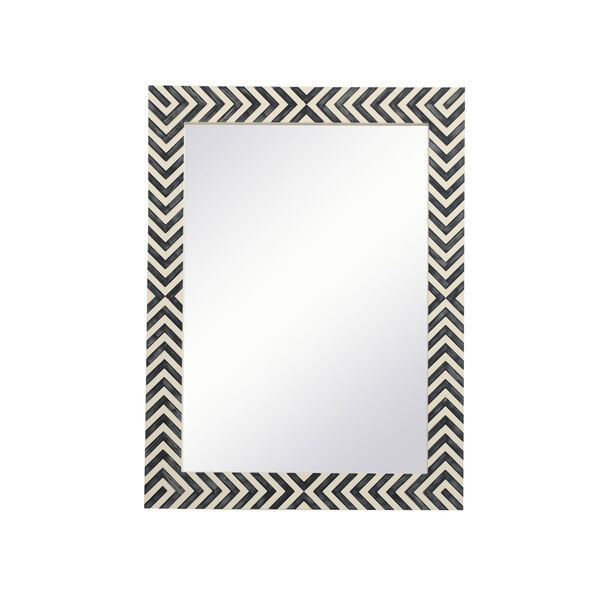 Colette Chevron 24 x 32 Inches Rectangular Mirror, image 1