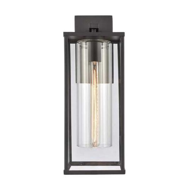Augusta Matte Black One-Light Outdoor Wall Sconce, image 3