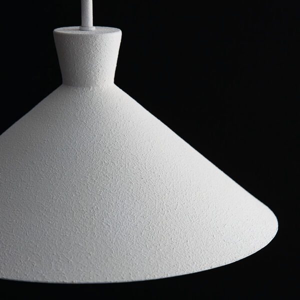 Paloma Textured White One-Light Pendant, image 2
