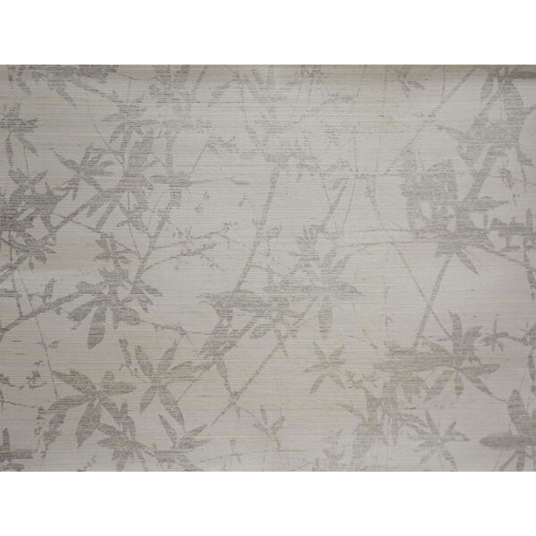 Candice Olson Natural Splendor Sylvan Silver and White Wallpaper - SAMPLE SWATCH ONLY, image 1