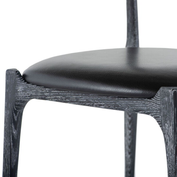 Matte Black Dining Chair, image 4