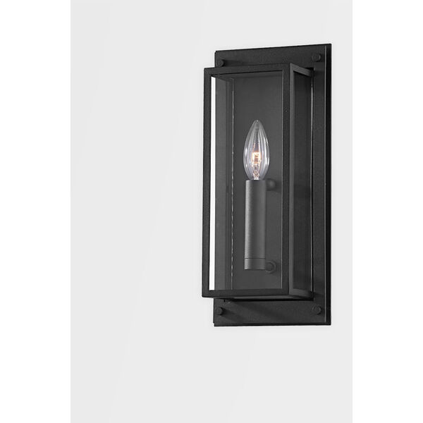 Winslow Textured Black One-Light Outdoor Wall Sconce, image 2