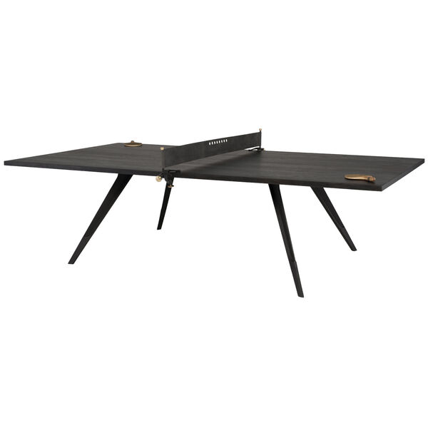 Ebonized Black Ping Pong Table, image 1
