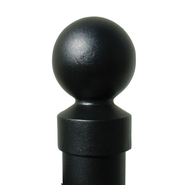 Lewiston Bronze Post Only with Support Bracket, Decorative Fluted Base and Ball Finial, image 3