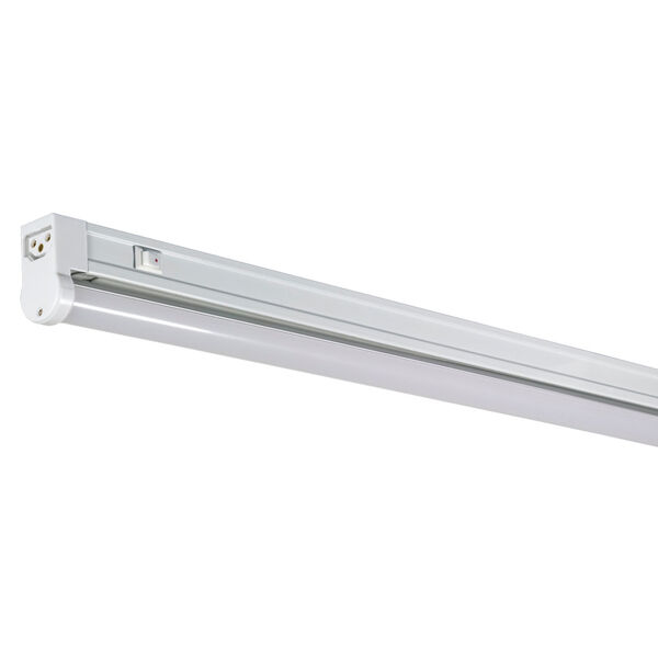 White 23-Inch LED Sleek Adjustable Undercabinet Light with Switch, 6000K, image 1