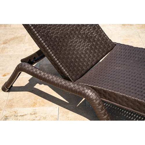 Roma Brown Outdoor Chaise Lounger, Set of Two, image 6