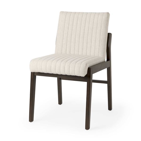 Tahoe Cream Upholstered Armless Dining Chair, image 1