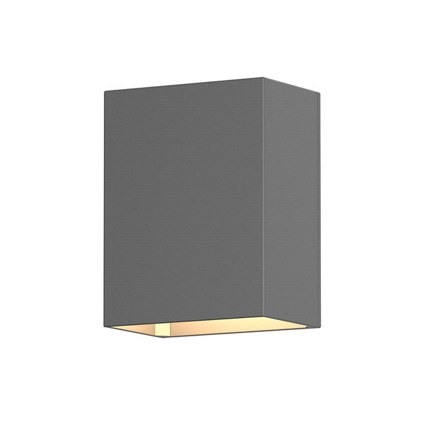 Inside-Out Box Textured Gray LED Wall Sconce, image 1