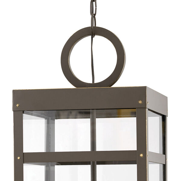 Porter Oil Rubbed Bronze 12-Inch Four-Light Outdoor Pendant, image 2