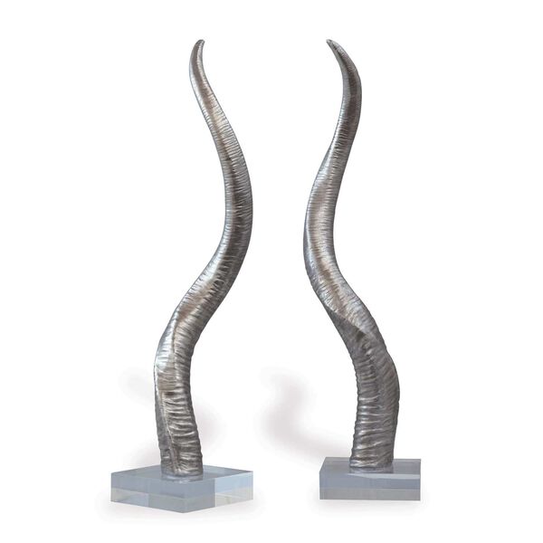 Safari Silver Horn Sculpture, image 1