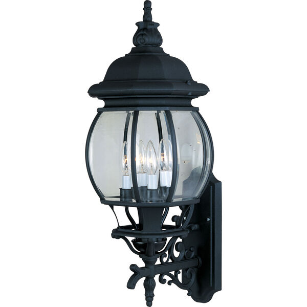 Crown Hill Black Four-Light Outdoor Wall Mount, image 1