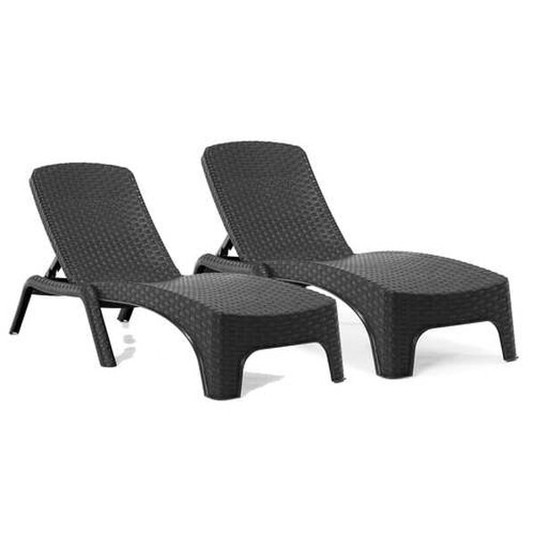 Roma Outdoor Chaise Lounger, Set of Two, image 1