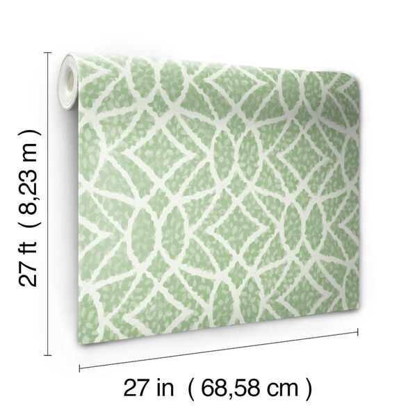 Grandmillennial Green Boxwood Garden Pre Pasted Wallpaper - SAMPLE SWATCH ONLY, image 4