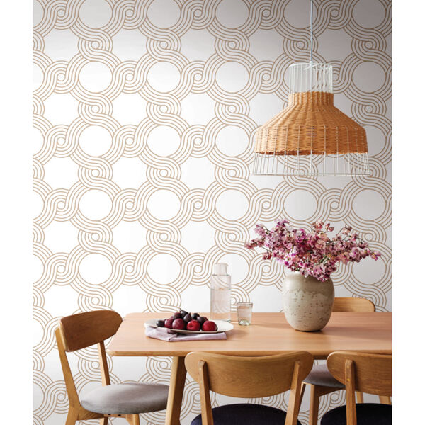 York Wallcoverings Geometric Resource Library Gold the Twist Wallpaper  GM7593 | Bellacor