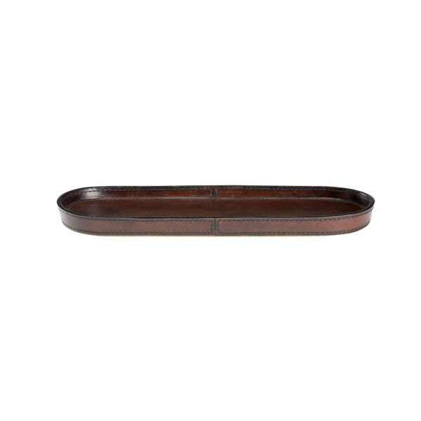 Dark Brown Small Oval Valet Tray, image 3