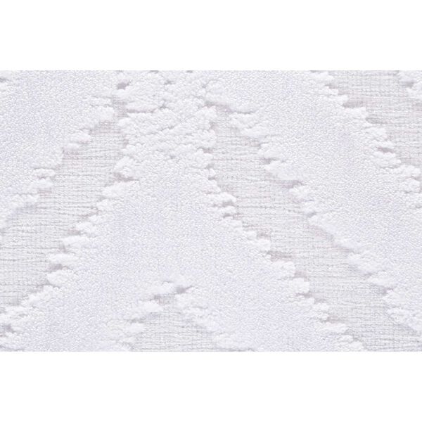 Saphir Mira Farmhouse Solid White Rectangular 5 Ft. 3 In. x 7 Ft. 6 In. Area Rug, image 4