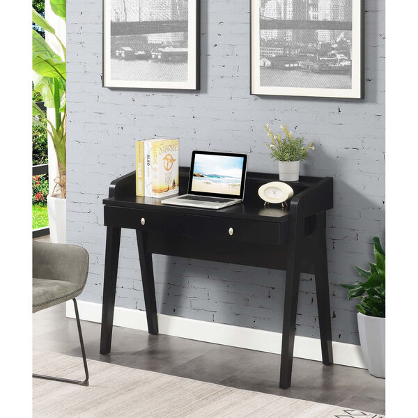 Newport Deluxe Two-Drawer Desk with Shelf, image 1