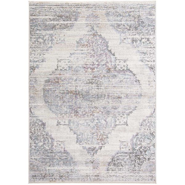 Cecily Ivory Gray Pink Area Rug, image 1
