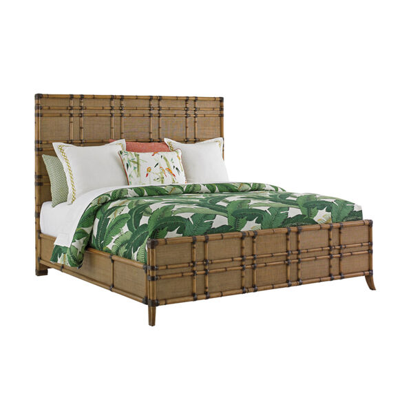 Twin Palms Brown Coco Bay Panel California King Bed, image 1