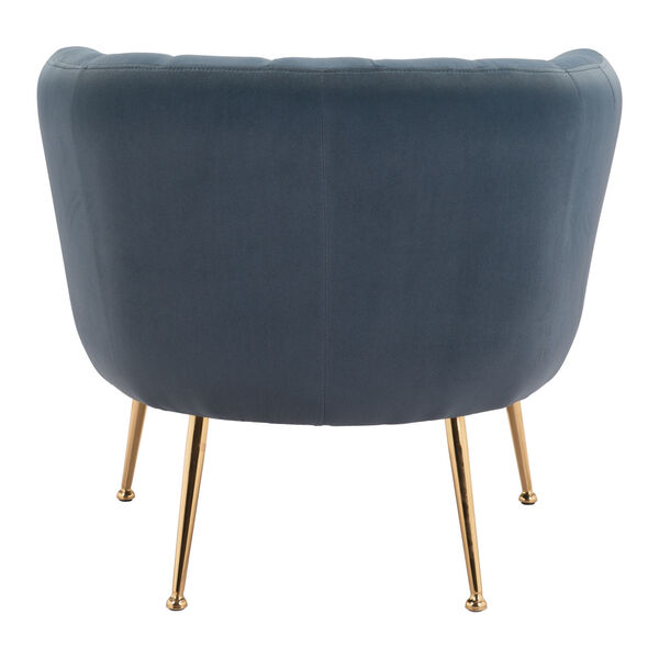 Deco Gray and Gold Accent Chair, image 5