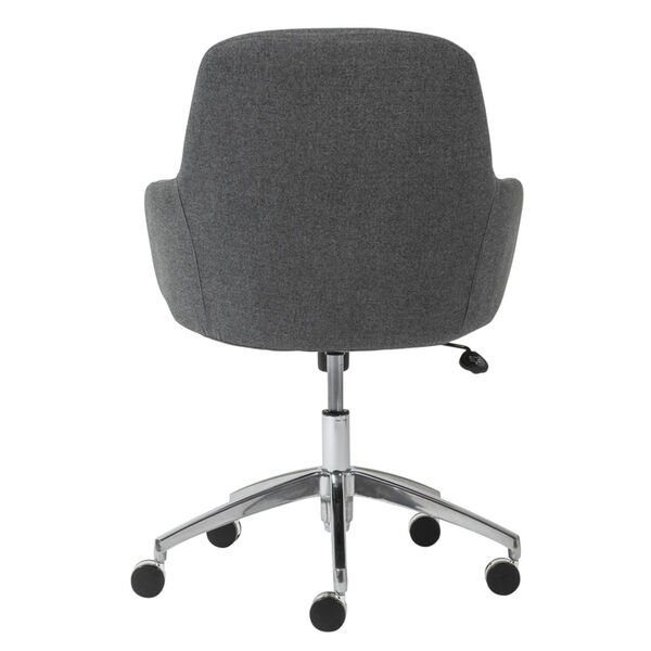 Minna Dark Gray 26-Inch Low Back Office Chair, image 5