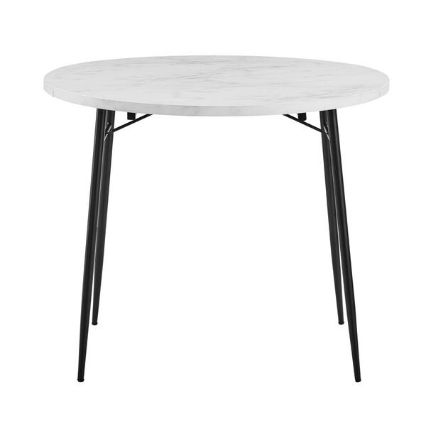 Jacob Faux White Dining Table, image 1