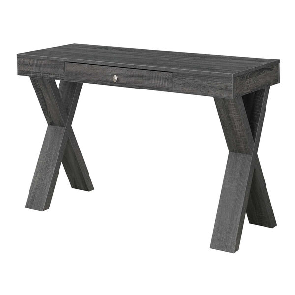 Newport Weathered Gray One-Drawer Desk, image 1