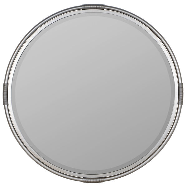 Scarlet Silver Metal 32-Inch x 32-Inch Wall Mirror, image 2