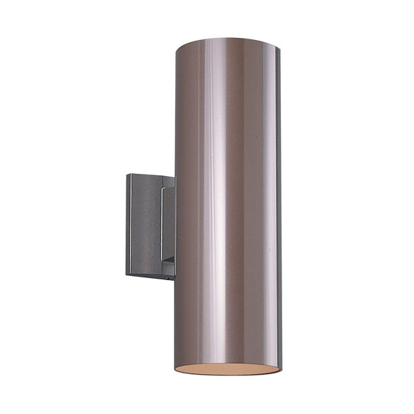 Outdoor Cylinders Five-Inch Bronze Two-Light Outdoor Wall Mount, image 1