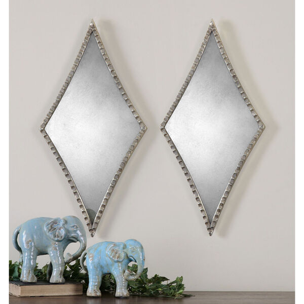 Gelston Plated Silver Mirror, Set of 2, image 1