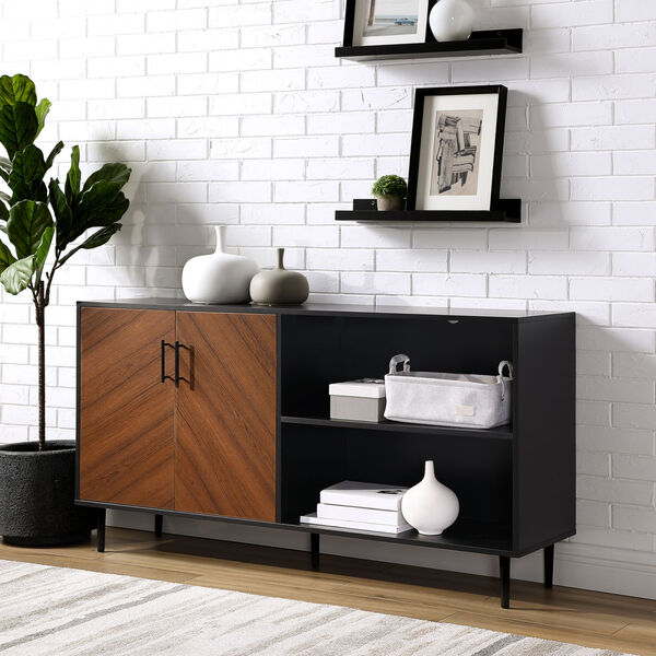 Solid Black TV Stand, image 4