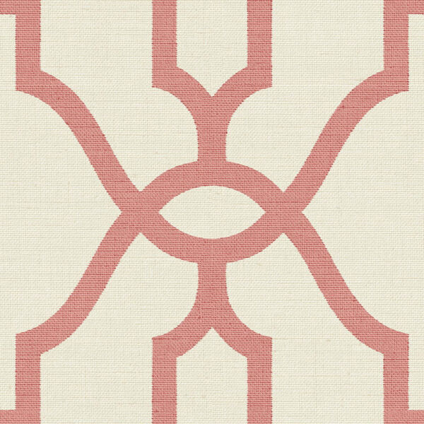 Woven Trellis Pompian Red Wallpaper - SAMPLE SWATCH ONLY, image 1