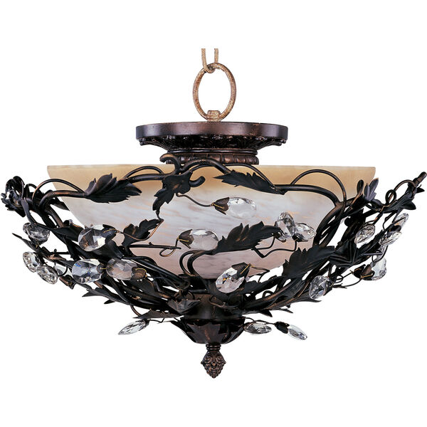 Elegante Oil Rubbed Bronze Semi-Flush Ceiling Light , image 1